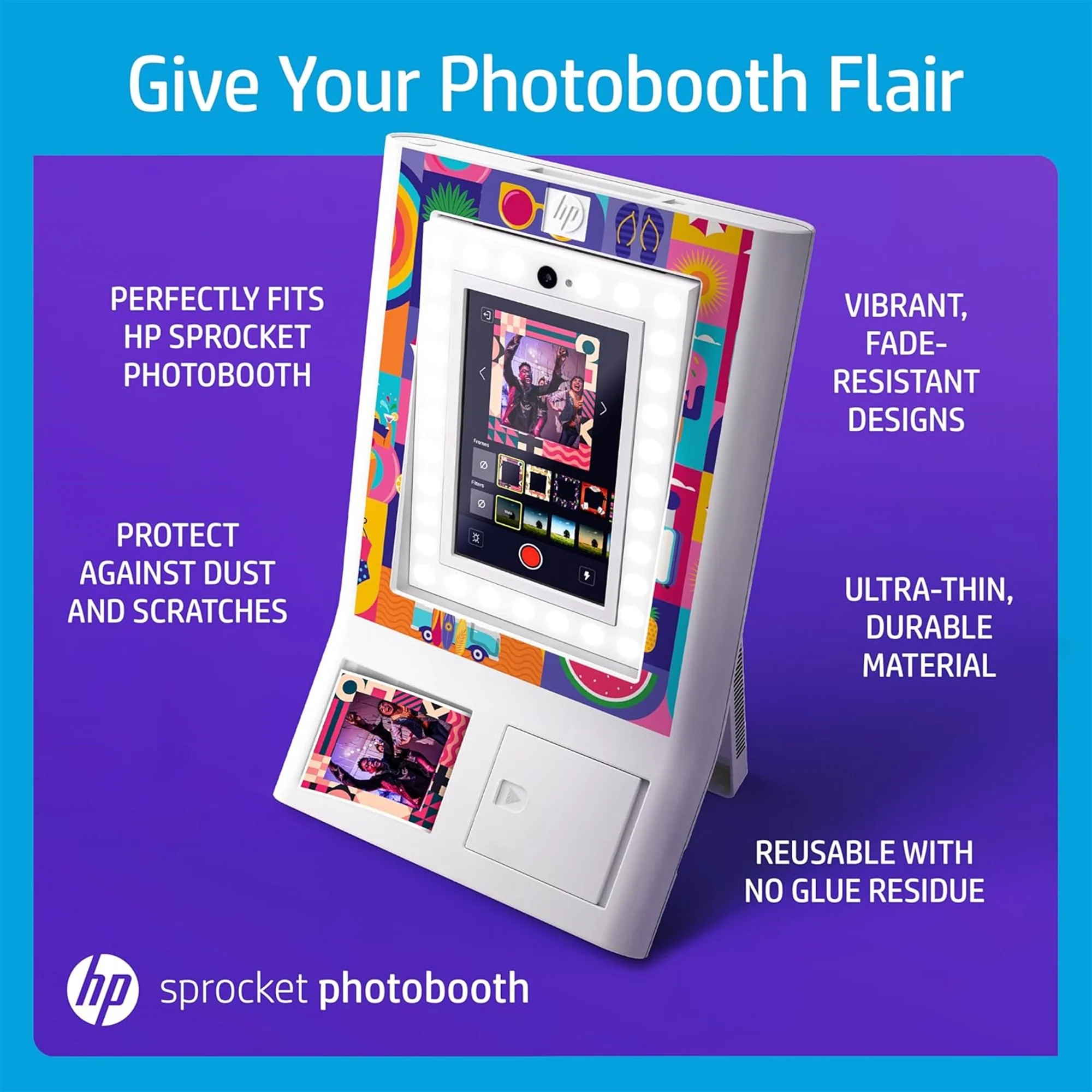 HP Decorative Stickers Frames, Custom Adhesive Frame Stickers - Image 4