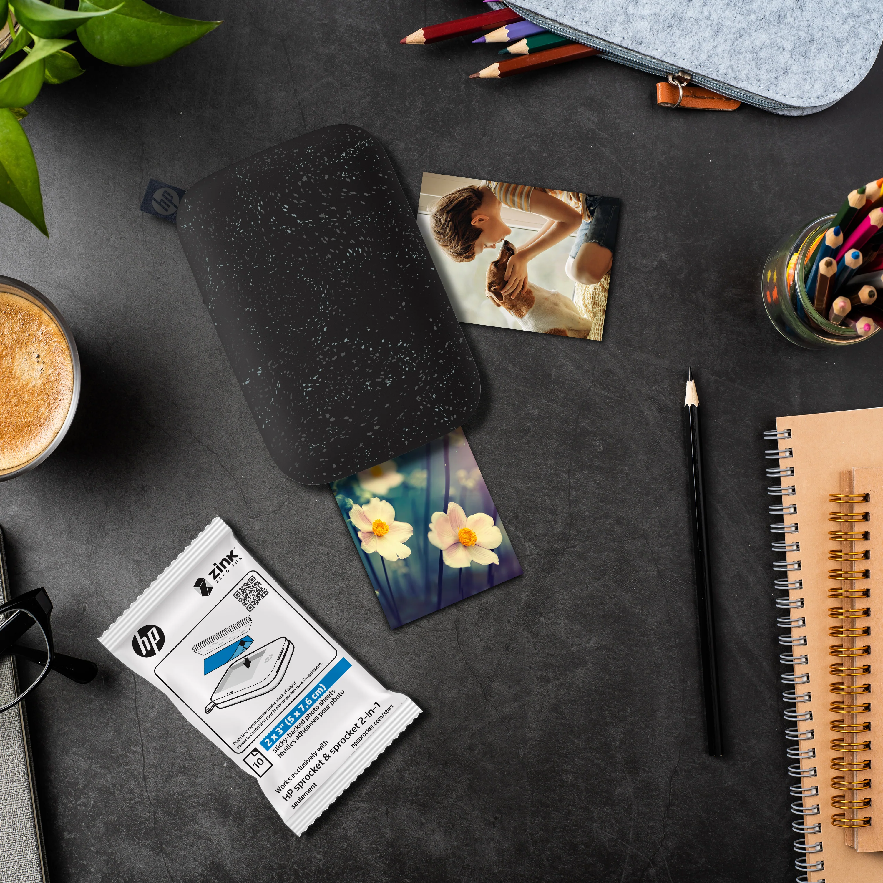 HP Sprocket 2” x 3” Premium Zink Sticky-Back Photo Paper (50 Sheets) - Image 3