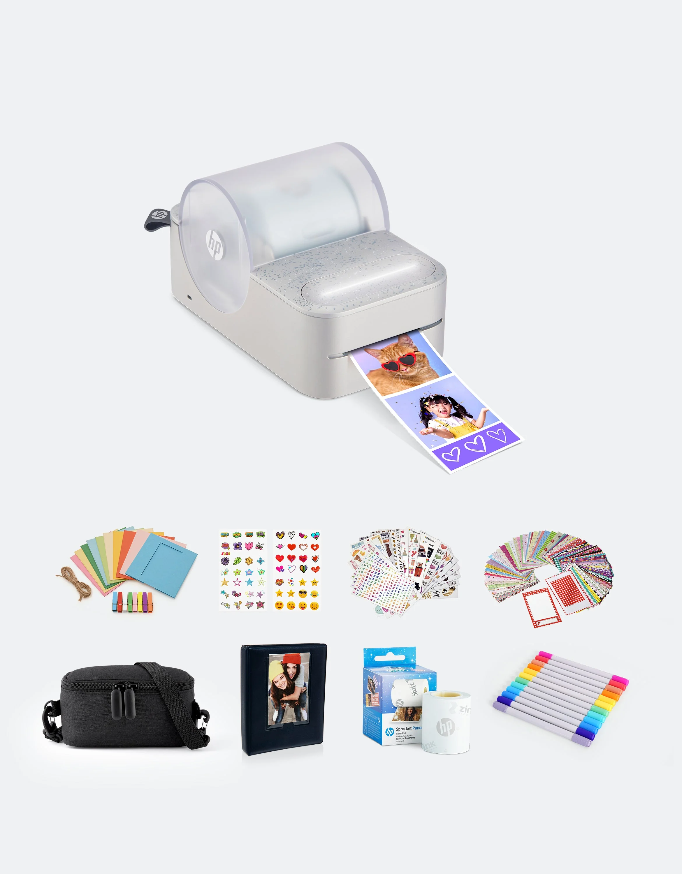 HP Sprocket Panorama Instant Portable Color Label & Photo Printer Gift Bundle - Image 11