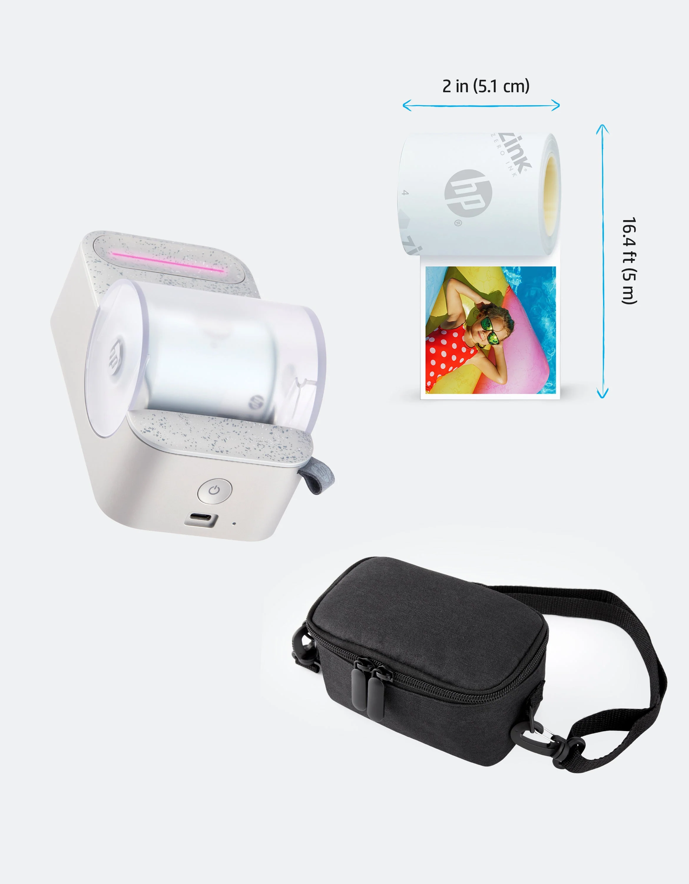 HP Sprocket Panorama Instant Portable Color Label & Photo Printer Gift Bundle - Image 12