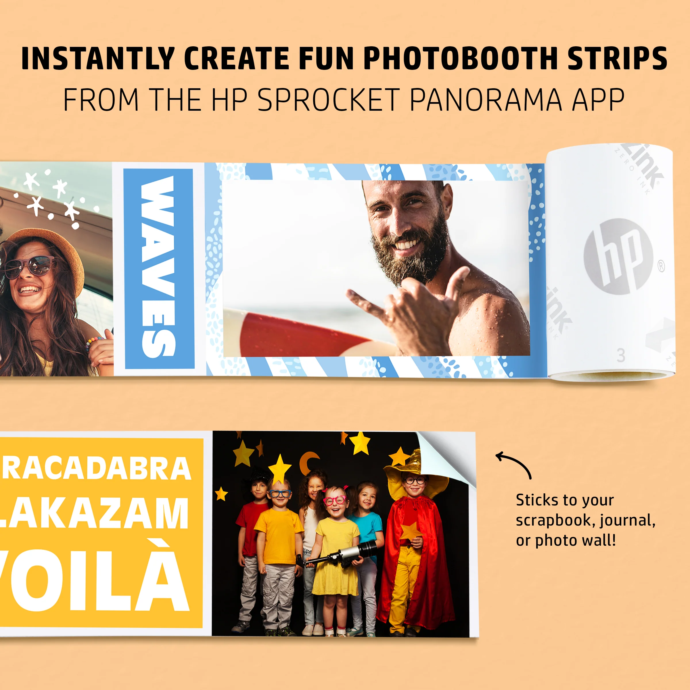 HP Sprocket Panorama Instant Portable Color Label & Photo Printer (Pink) - Image 5