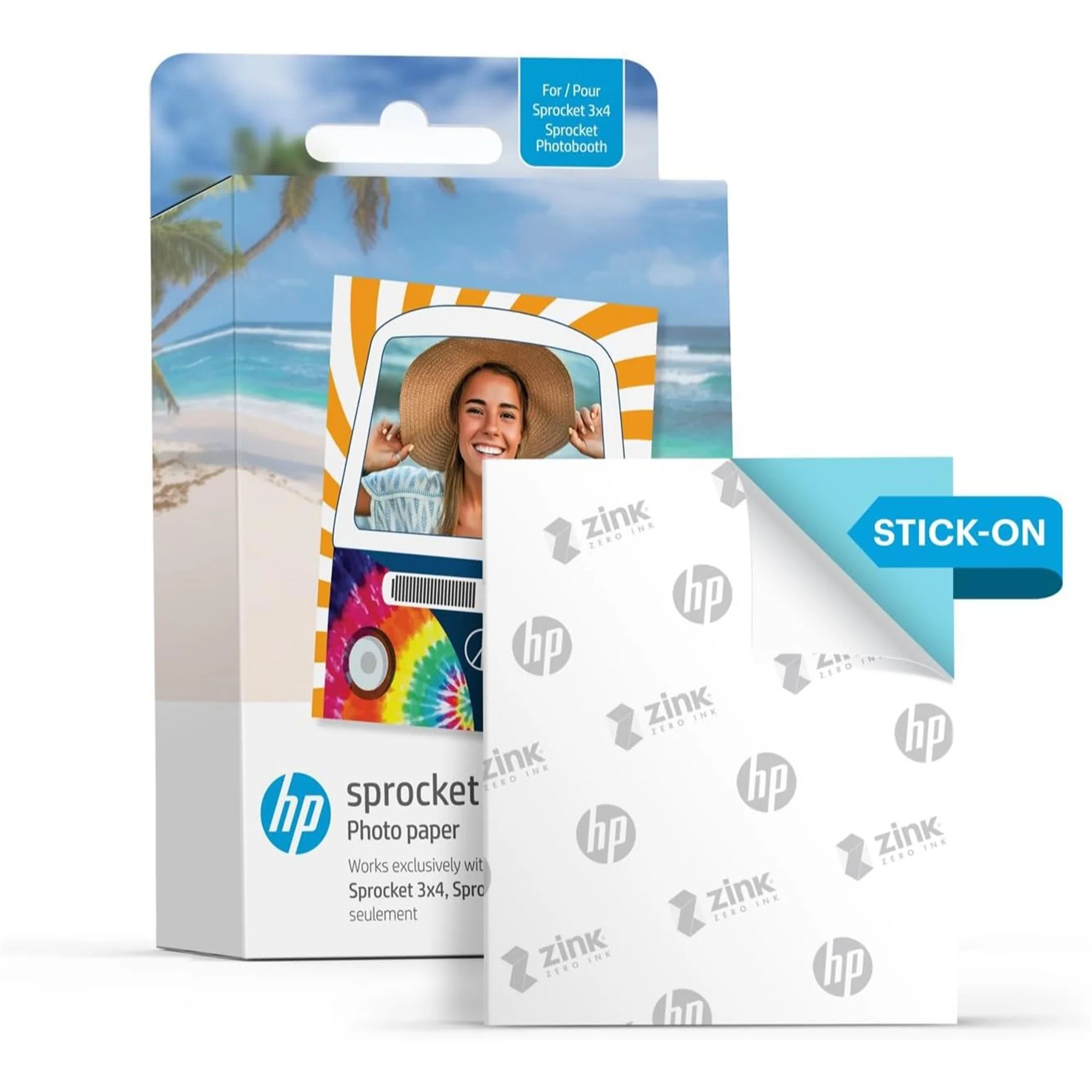 HP Sprocket Photobooth 3x4" Photo Printer (Pink) Bundle w/Zink Paper, Case, Screen Protector & More - Image 9
