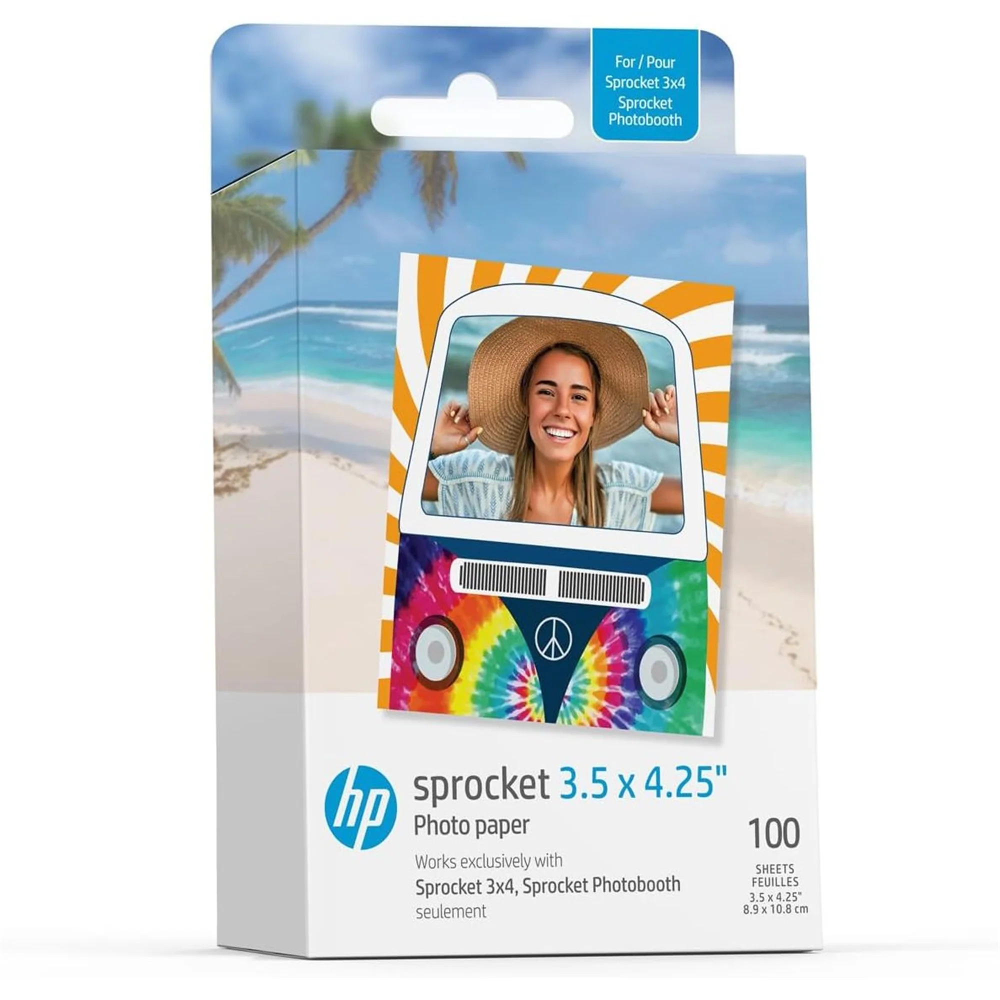 HP Sprocket Photobooth 3x4 Photo Printer (Pink) Bundle with Zink Paper (100 Sheets) & Carrying Case - Image 8