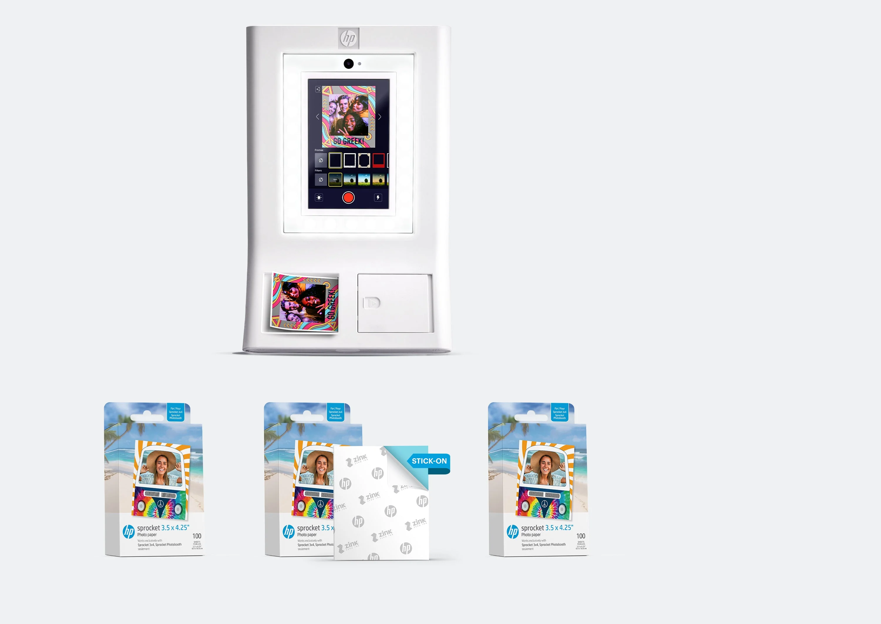 HP Sprocket Photobooth Photo Printer Bundle – 300 Sheets of 3.5” x 4.35” ZINK® Photo Paper - Image 6