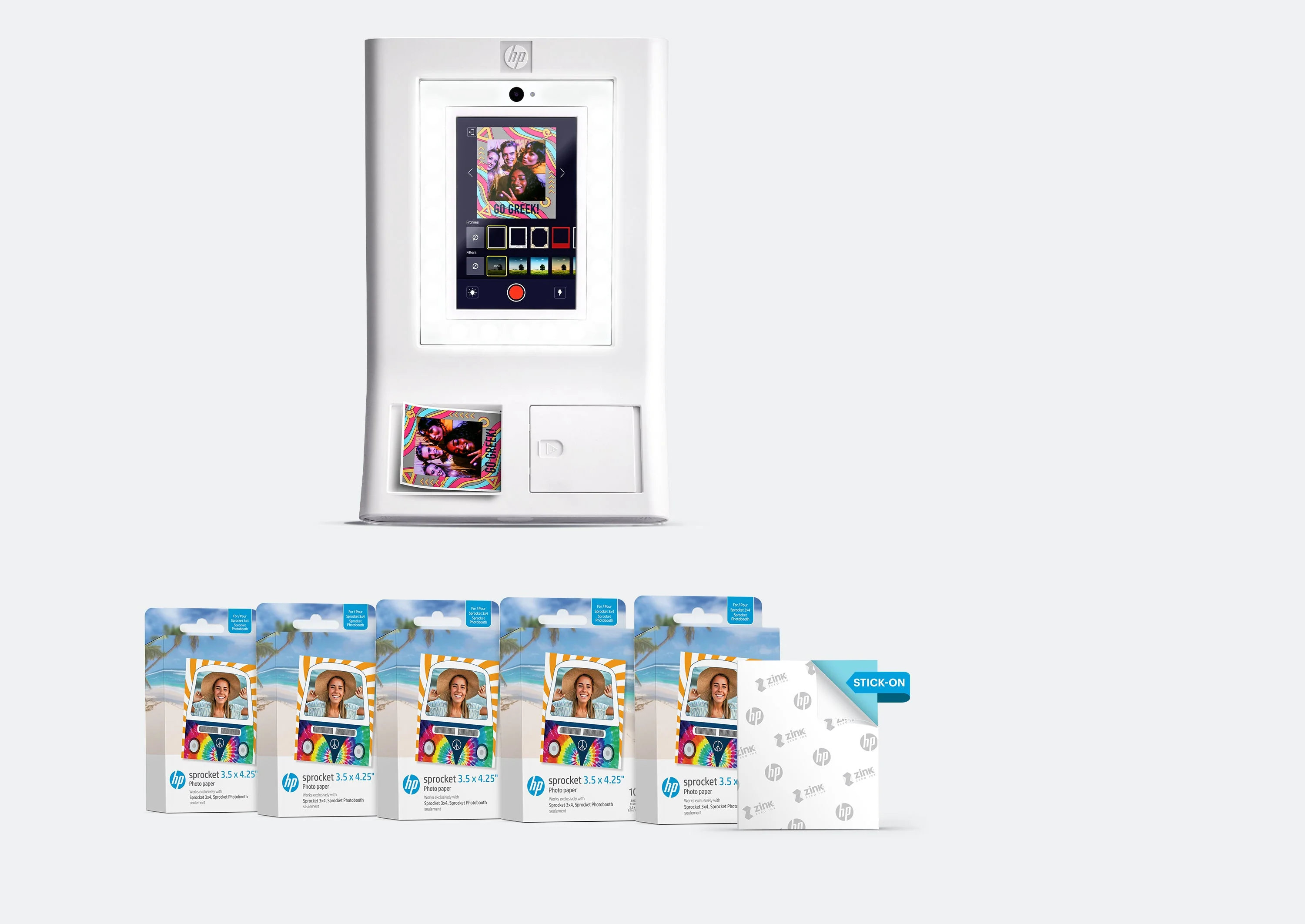 HP Sprocket Photobooth Photo Printer Bundle – 500 Sheets of 3.5” x 4.35” ZINK® Photo Paper - Image 6