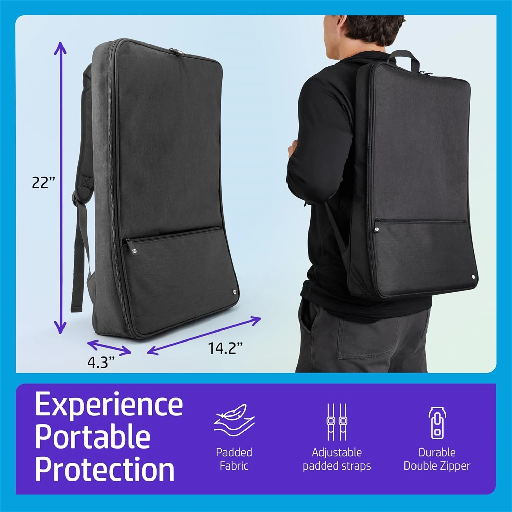 HP Sprocket Photobooth Travel Backpack (Black), Exclusively for the HP Sprocket Photobooth Printer - Image 2