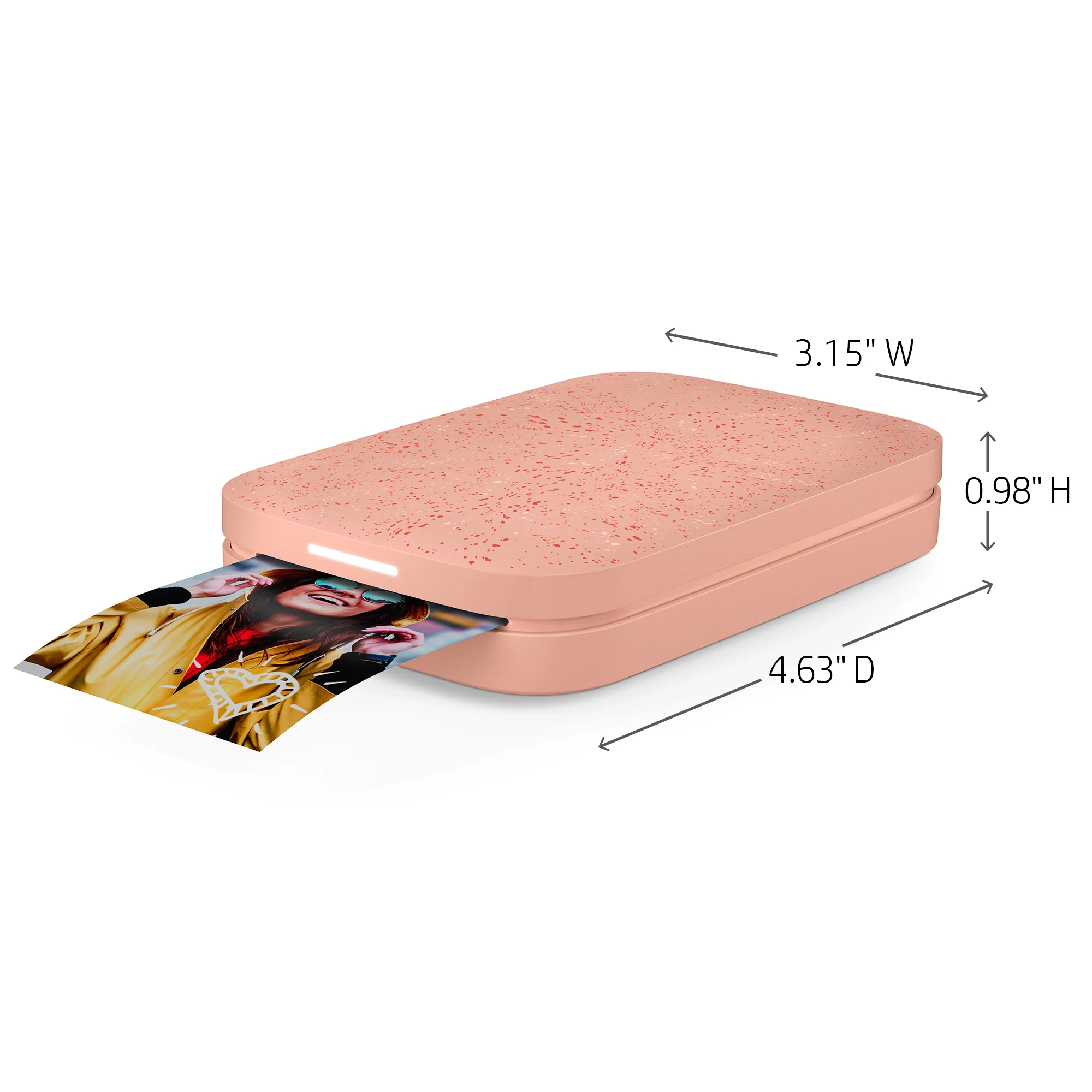 HP Sprocket Portable Instant Photo Printer 2” x 3” Blush Pink - Image 4