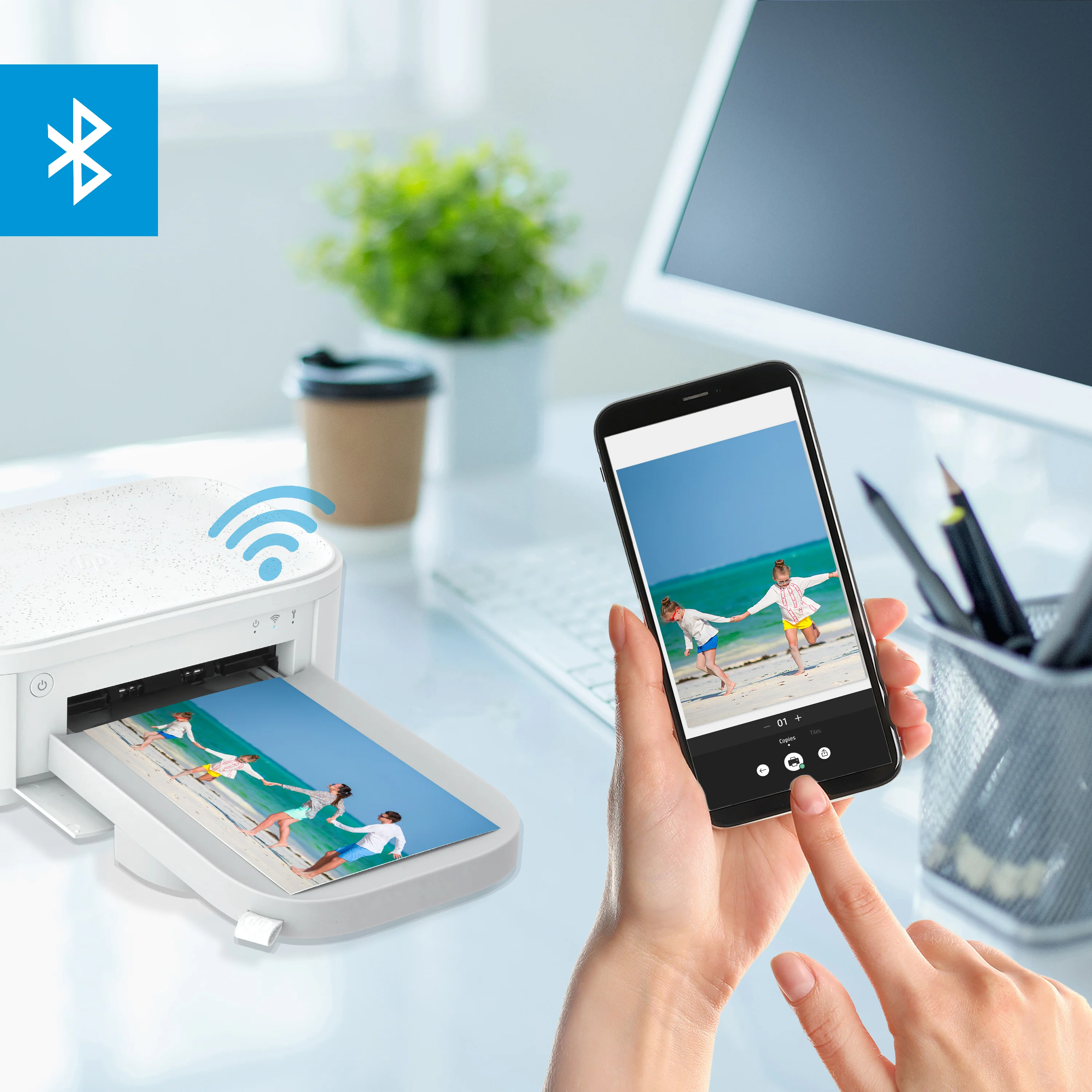 HP Sprocket Studio Plus Photo Printer -  Prints 4x6” Photos from Your iOS & Android Device - Image 7